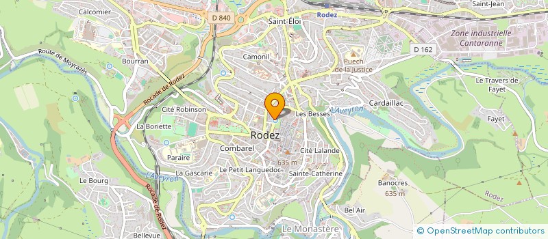 localisation de l'entreprise GROUPEMENT SOLEA  RODEZ