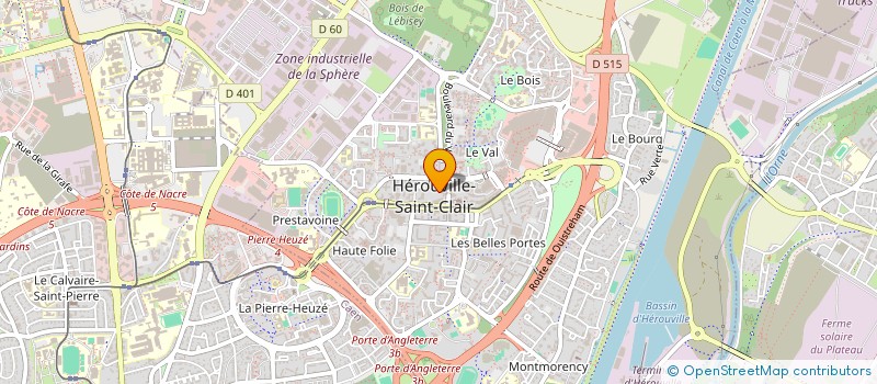 localisation de l'entreprise GROUPEMENT SOLIDARITE EMPLOI à HEROUVILLE-SAINT-CLAIR
