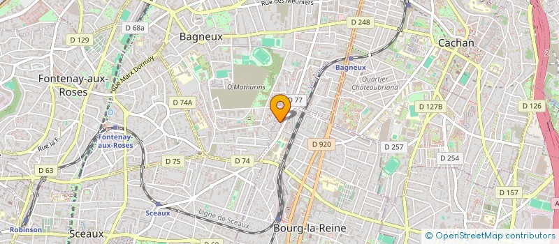 localisation de l'entreprise GROUPEMENT SPORTIF DEPARTEMENTAL DU COMITE DE VOLLEY-BALL DES HAUTS-DE-SEINE (GSD92) à BOURG-LA-REINE