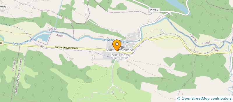 localisation de l'entreprise GROUPEMENT SPORTIF ET CULTUREL  SAINTE-COLOMBE-SUR-L'HERS