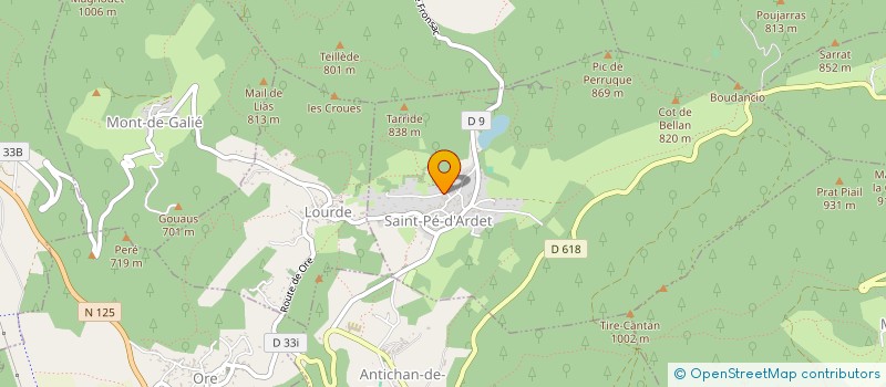 localisation de l'entreprise GROUPEMENT SPORTIF TRAIL DES FRONTIGNES  SAINT-PE-D'ARDET