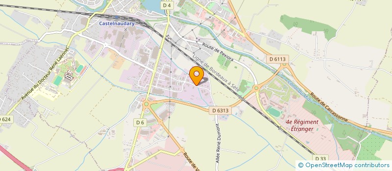 localisation de l'entreprise GROUPEMENT SUD LOGISTIQUE  CASTELNAUDARY