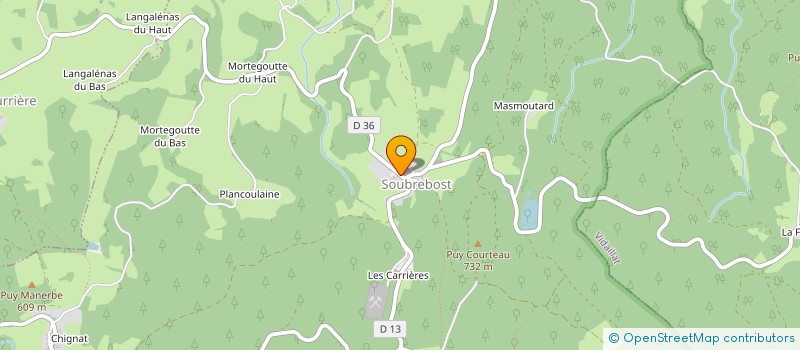 localisation de l'entreprise GROUPEMENT SYNDICAL FORESTIER DE LA POUGE  LA POUGE