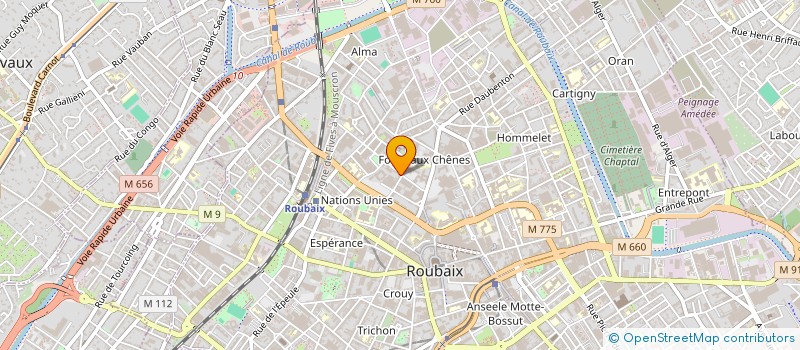 localisation de l'entreprise GROUPEMENT SYNERGIES HABITAT à ROUBAIX