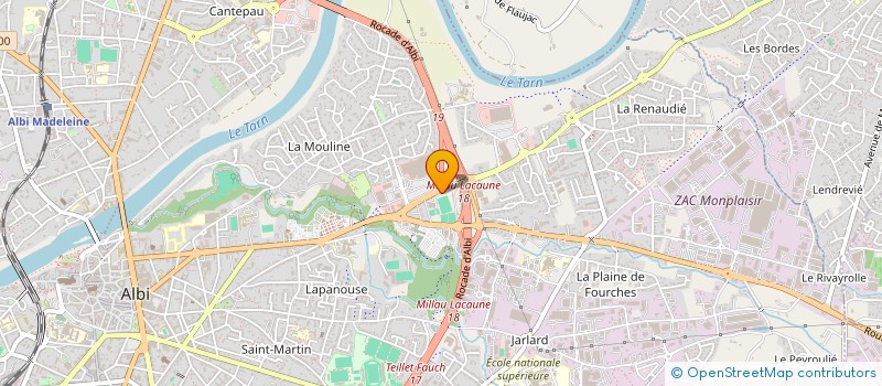 localisation de l'entreprise GROUPEMENT TARN NORD TENNIS à ALBI