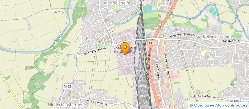 localisation de l'entreprise GROUPEMENT TECHNIQUE ELECTRONIQUE  MUNDOLSHEIM