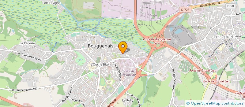 localisation de l'entreprise GROUPEMENT TECHNOCAMPUS à BOUGUENAIS