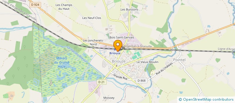 localisation de l'entreprise GROUPEMENT TENNIS BOCAGE 2 à BRIOUZE