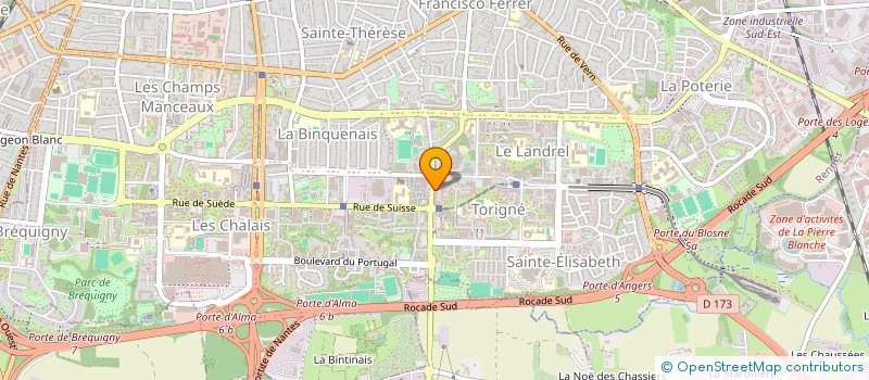 localisation de l'entreprise GROUPEMENT TERRITORIAL ESS 35  RENNES