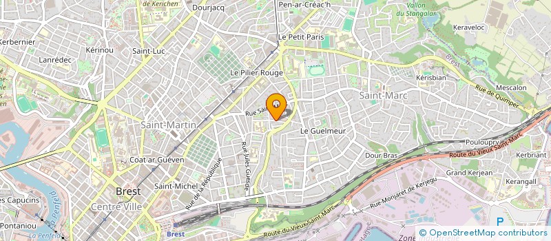 localisation de l'entreprise GROUPEMENT TERRITORIAL ESS FINISTERE - PENN AR BED  BREST