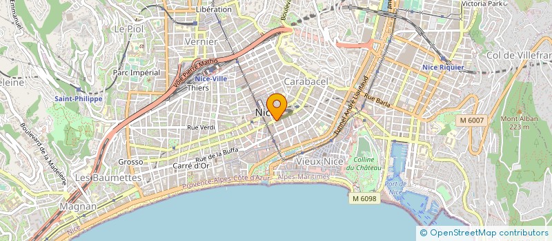 localisation de l'entreprise GROUPEMENT TOURISTIQUE HOTELIER à NICE