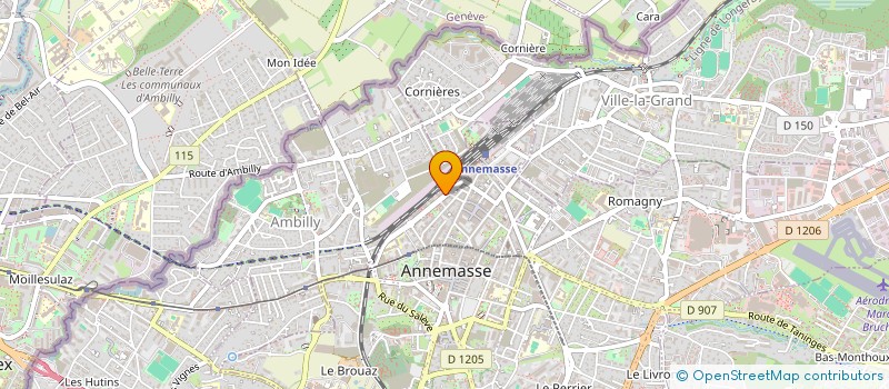 localisation de l'entreprise GROUPEMENT TRANSFRONTALIER EUROPEEN à ANNEMASSE