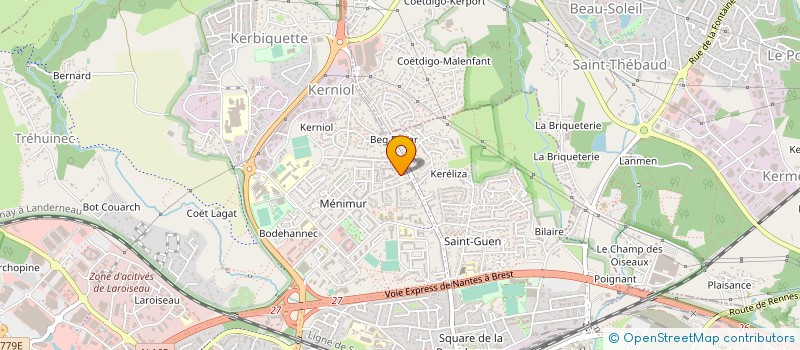 localisation de l'entreprise GROUPEMENT TRANSPORTS SANITAIRES URGENCE  VANNES