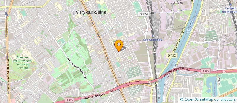 localisation de l'entreprise GROUPEMENT TRAVAUX & RENOVATION HABITAT à VITRY-SUR-SEINE