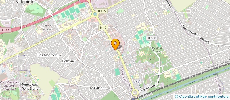 localisation de l'entreprise GROUPEMENT VILLEPINTOIS LOCATIF DES MERISIERS à VILLEPINTE