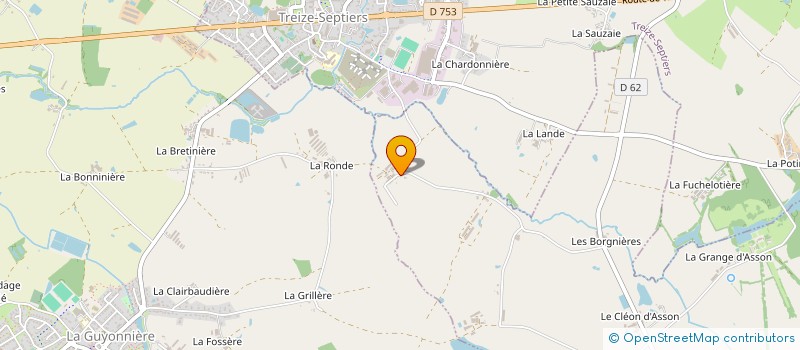 localisation de l'entreprise GROUPEMENTS D'EMPLOYEURS  LA BREMIERE  LA BOISSIERE-DE-MONTAIGU