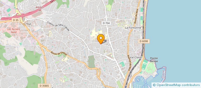 localisation de l'entreprise GROUPEMT ASSO DEFENSE SITES & ENVIRONNMT à ANTIBES