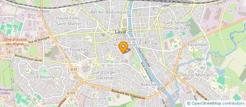 localisation de l'entreprise GROUPEMT FONCIER DE COURBEVEILLE à LAVAL