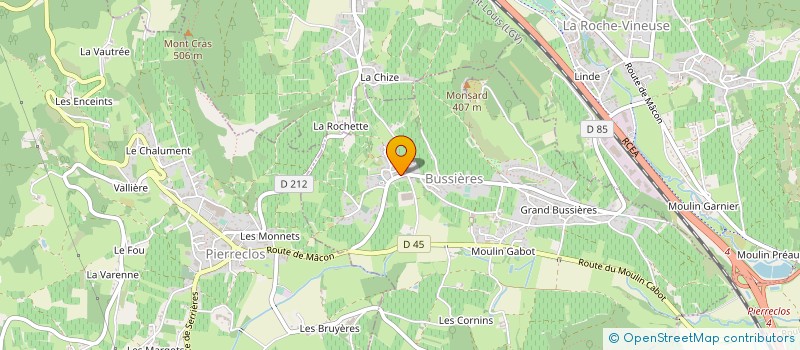 localisation de l'entreprise GROUPER VITI-AGRI à BUSSIERES