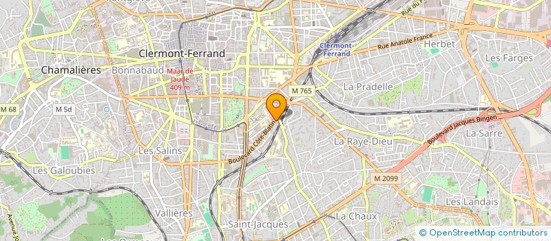 localisation de l'entreprise GROUPES POPULAIRES, ECOLOGISTES ET SOCIAUX  CLERMONT-FERRAND