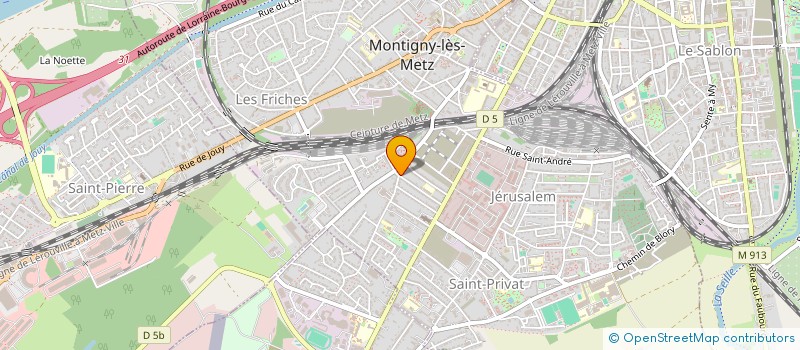localisation de l'entreprise GROUPES RECHERCHES ETUDES STRESS SANTE à MONTIGNY-LES-METZ