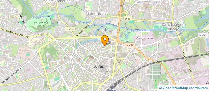 localisation de l'entreprise GROUPES SCIENTIFIQUES D'ARRAS à ARRAS