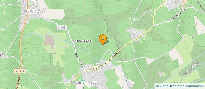 localisation de l'entreprise GROUPMENT FONCIER RURAL CHATEAU ANTHONIC  MOULIS-EN-MEDOC