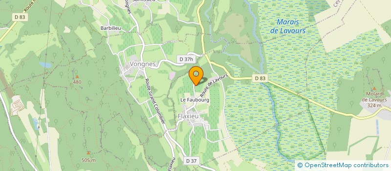 localisation de l'entreprise GROUPMT EMPL DU COCHON A L'ABEILLE à FLAXIEU