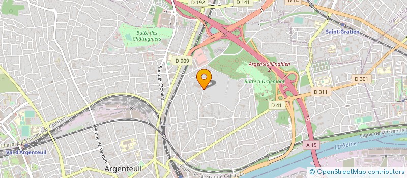 localisation de l'entreprise GROUPSERVICES à ARGENTEUIL