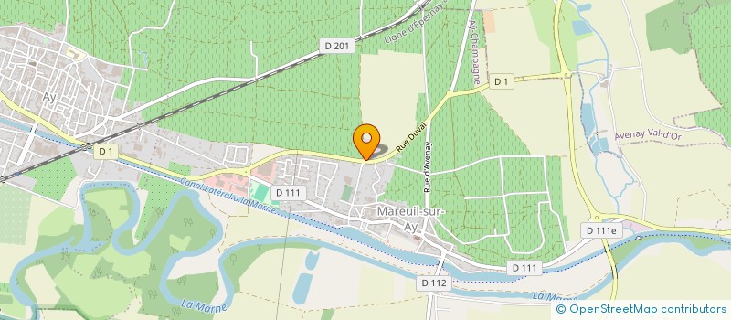 localisation de l'entreprise GROUPT D EMPLOYEUR BENARD LOUIS  AY-CHAMPAGNE