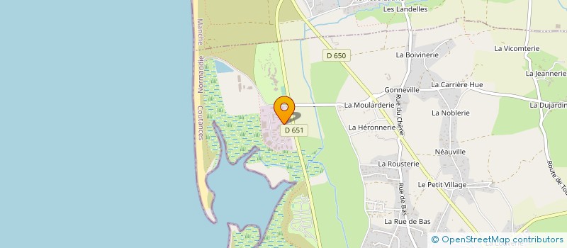 localisation de l'entreprise GROUPT EMPL DE LA COTE DES HAVRES  BLAINVILLE-SUR-MER