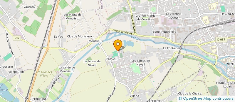 localisation de l'entreprise GROUPT EMPLOYEURS CLUBS NAVEIL  THORE...  NAVEIL