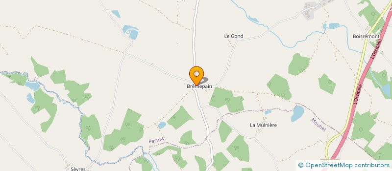 localisation de l'entreprise GROUPT EMPLOYEURS DU P'TI BONHEUR à PARNAC