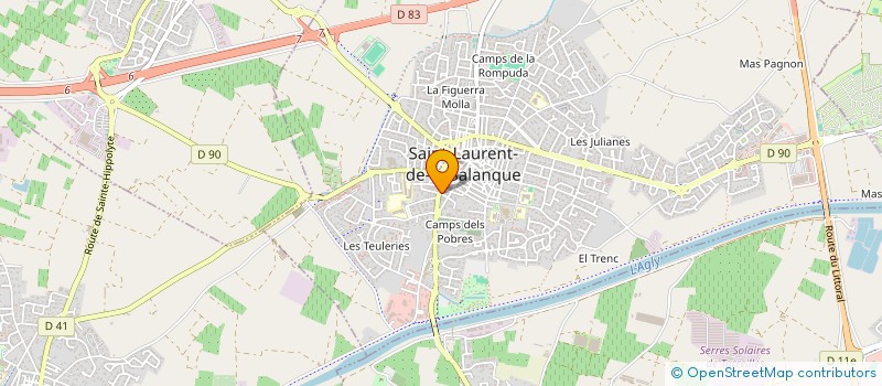 localisation de l'entreprise GROUPT EMPLOYEURS SAINT JEAN à SAINT-LAURENT-DE-LA-SALANQUE