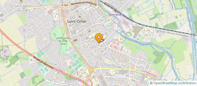 localisation de l'entreprise GROUPT ETS SECTEUR ASSOCIATIF DEPT 62  SAINT-OMER