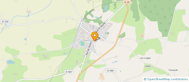 localisation de l'entreprise GROUPT FONCIER AGRIC DU CHAMP HALLAY  CHEMAZE