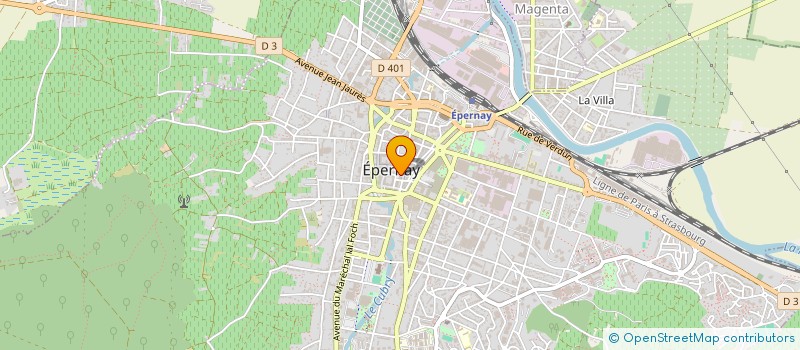 localisation de l'entreprise GROUPT FORESTIER DU PLATEAU DE L'AMANCE à EPERNAY