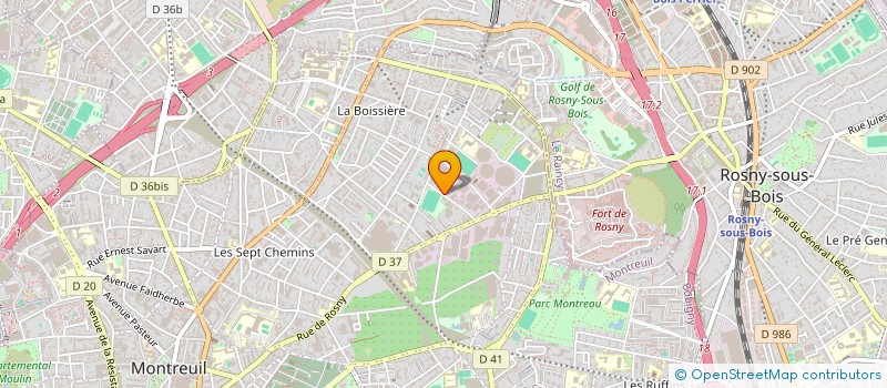 localisation de l'entreprise GROUPT LOCATAIRES DU 2 R BRULEFER à MONTREUIL