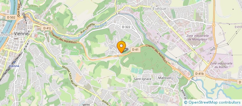 localisation de l'entreprise GROUPT RIVERAINS DEVIATION CHARLEMAGNE  VIENNE