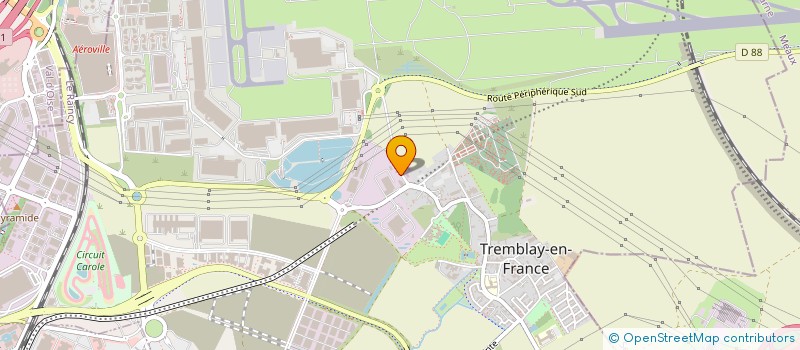 localisation de l'entreprise GROUX S.A à TREMBLAY-EN-FRANCE