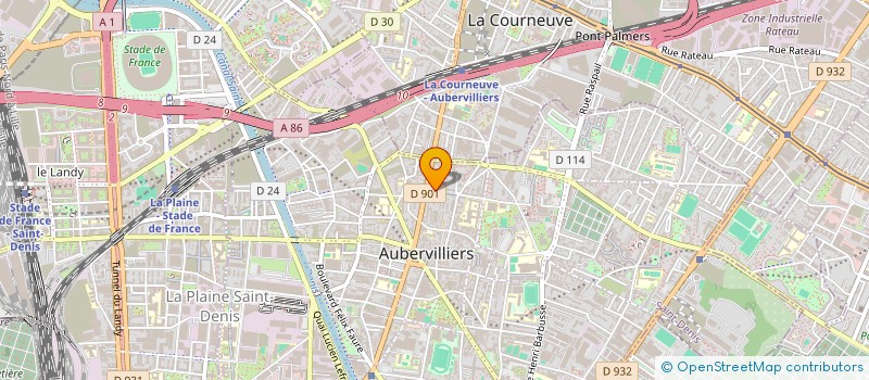 localisation de l'entreprise GROVE MUSIC  AUBERVILLIERS