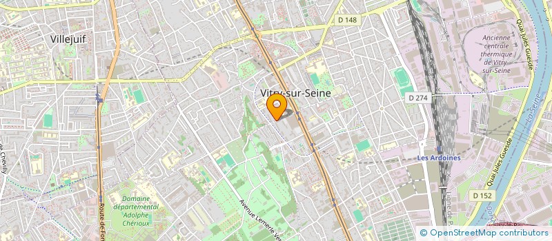 localisation de l'entreprise GROW YOUR SKILLS à VITRY-SUR-SEINE