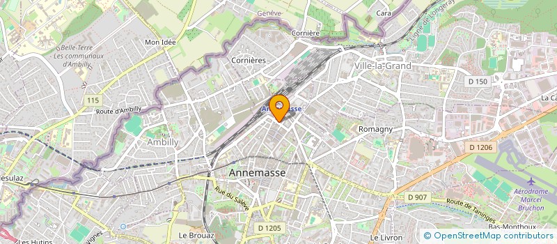 localisation de l'entreprise GROWING à ANNEMASSE
