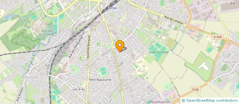 localisation de l'entreprise GROWING GAME à ARRAS