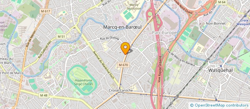 localisation de l'entreprise GROWING IDEAS à MARCQ-EN-BARŒUL