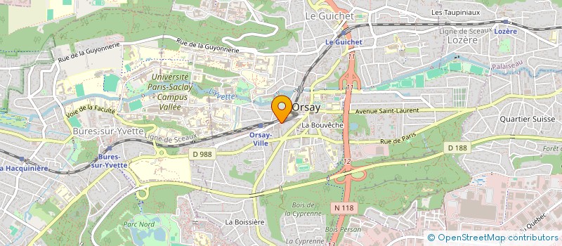 localisation de l'entreprise GROWLAND  ORSAY