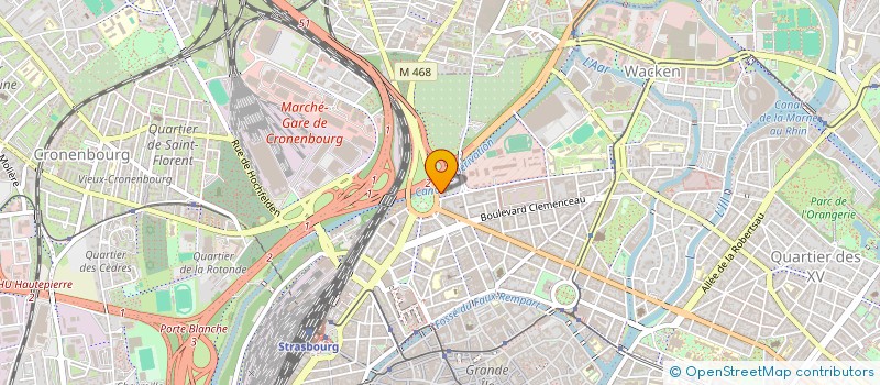 localisation de l'entreprise GROWUP ARCHITECTURE  STRASBOURG
