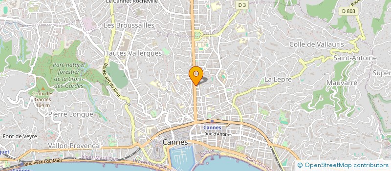 localisation de l'entreprise GROXU à CANNES