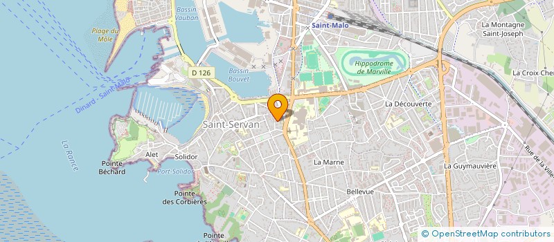 localisation de l'entreprise GROZEILLE  SAINT-MALO