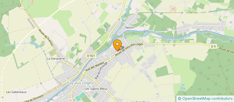 localisation de l'entreprise GRP CAMPEURS CARAVANIERS à FAY-AUX-LOGES